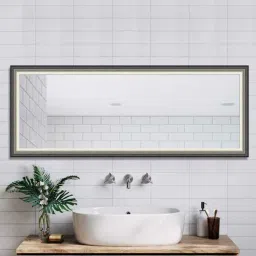 elegant arts and frames Black Synthetic Wood Mastery Wall Mirror-picture-44