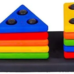gamloid Geometric Shape Sorting & Stacking Toy For Toddlers Early Learning & Playing image 2