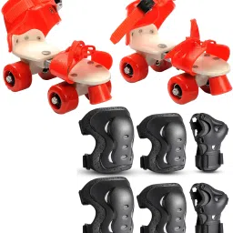 UNISEX Quad Roller toy In-line Skates & Knee Pads, Elbow Pads with Wrist Guard In-line Skates - Size 5-12 UK-picture-12