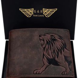 Men Formal, Travel Brown Genuine Leather RFIDWallet-image-40