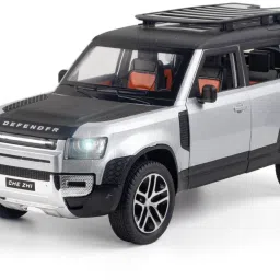 1:24 Diecast Metal Model Car Land Rover Defender Toy Car silver-image-57