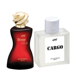 CFS Cargo White Eau De Perfume & Rose Lady Long lasting Perfume - 100ml Each-image-76