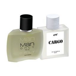 CFS Man Only & Cargo White Set Of 2 Long Lasting Eau De Parfum - 100ml Each image 1