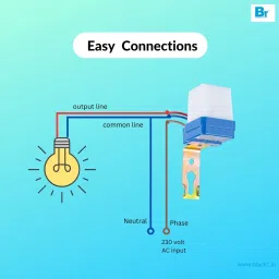 Blackt Electrotech Auto Day/Night on and Off Photocell, Ldr Sensor Switch for Lighting (5 Pic Pack) Smart Switch image 3