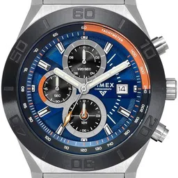 timex Blue Round Dial Chronograph Quartz Analog Watch - For Men TWEG24900-picture-5