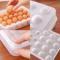 suchita Plastic Egg Container - 4 dozen image 2