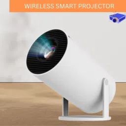 CLAIRBELL Mini HD Projector for Home 4KSupport With Built-in App Netflix/Prime/YouTubeC393 (4500 lm / 1 Speaker / Wireless / Remote Controller) Portable Projector-6