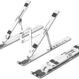 Fulkiza Foldable Portable Adjustable Aluminum Laptop Computer Desktop Tablet Stand Laptop Stand-image-80