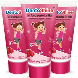 Gel Toothpaste for Kids - Raspberry (Pack of 3) - 80g each Toothpaste-image-82