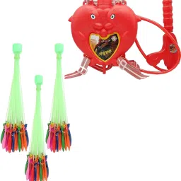 (1 Pichkari + 3 Magic Baloon)For Kids Holi Festival & Summer Pool Party Fun Water Gun-image-45