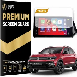 spartan shield Screen Guard for VOLKSWAGEN TAIGUN 2023 Facelift MATTE || Highline | Topline | GT | GT Plus | GT Edge || 10.1 Inch Infotainment Protector || VW Taigun 9H Digital Touchscreen Protector || Car Display Accessories 2025 [Not Tempered Glass]-image-14