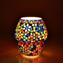 Multi mosaic colorful table lamp@12 Table Lamp-image-29