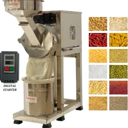2 HP SS 2 in 1 Mini Commercial Pulveriser | Dry Spices & Grains Flourmill Flourmill-image-15