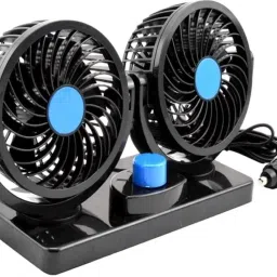 Car Fan Dual Head 2 Speed Strong Dashboard Auto Cooling Air Fan Car Interior Fan-picture-24