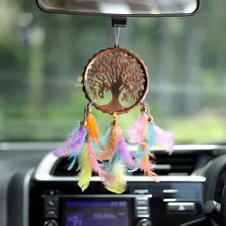 Car Hanging Tree Windchime Wall Hanging for Home, Garden & Festive Decoration Feather Dream Catcher-image-70