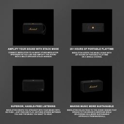 Marshall Middleton Portable Bluetooth Speaker 20+ Hour Playtime, 360° Sound, Waterproof 50 W Bluetooth Speaker image 4