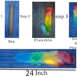 greenmaid Feather Multicolor Soft Dry Duster | Home & Office use Duster Dry Duster image 5