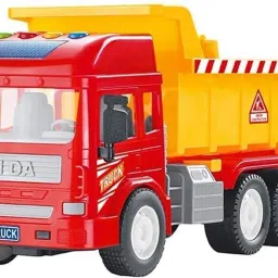 Unbreakable Dumper Construction Truck, Friction Power Toy Trucks, Light & Sound-image-56