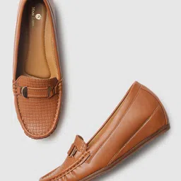 Marc Loire Tan Brown Wedge Loafers-34