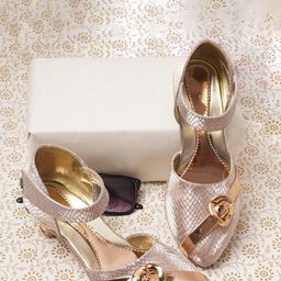 BAESD Girls Textured Kitten Heels-image-36