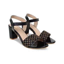 Action Embellished Backstrap Block Heels image 5