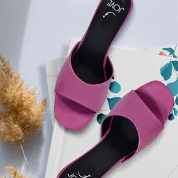 Jove Solid Block Heels-8
