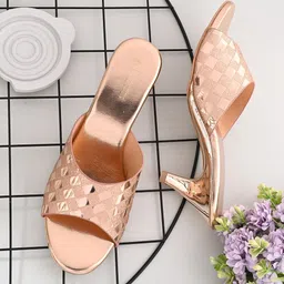 CLOG LONDON Textured Open Toe Kitten Heels-13
