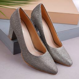 Get Glamr Women Copper-Toned Embellished Pumps-51