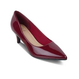 Tresmode Pointed Toe Kitten Heel Pumps-image-26