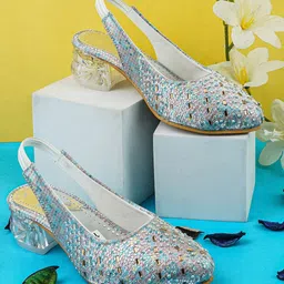 BAESD Girls Embellished Block Heeled Pumps-picture-15