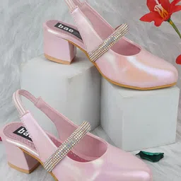 BAESD Girls Embellished Block Heeled Pumps-image-94