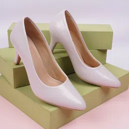 Rubeezz Purple Colourblocked Party Pumps-38