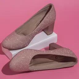 Inc 5 Shimmered Block Heel Pumps-43