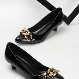 Carlton London Embellished Party Kitten Pumps-45