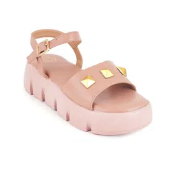 SAPATOS Open Toe Platform Heels image 2