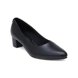 SHUZ TOUCH Textured Block Heels Pumps image 3
