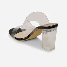 Retro Walk Open Toe Block Heels image 5
