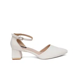 Sherrif Shoes Round Toe Block Heeled Pumps image 3