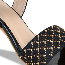 Action Embellished Backstrap Block Heels image 3