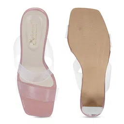 MEHNAM Open Toe Synthetic Block Heels image 3