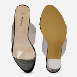 Retro Walk Open Toe Block Heels image 4