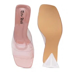Retro Walk Open Toe Block Heels image 4