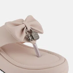 Mast & Harbour Bows Solid Open Back Platform Heels image 2