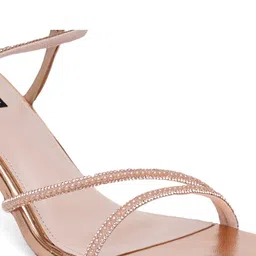 Sherrif Shoes Embellished Open Toe Backstrap Block Heels image 5