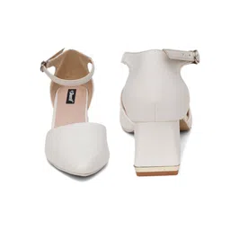 Sherrif Shoes Round Toe Block Heeled Pumps image 5