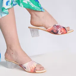 Shezone Printed Block Pumps-17
