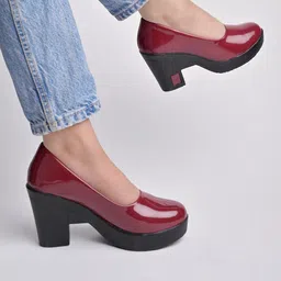 Shoetopia Girls Block Heel Pumps-picture-57
