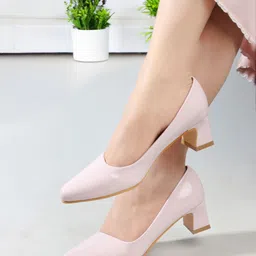 Mast & Harbour Embellished Party Block Pumps image 1