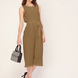 Moomaya Sleeveless Culotte Jumpsuit-image-26