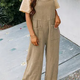Stylecast X KPOP Khaki Square Neck Sleeveless Jumpsuit-picture-26